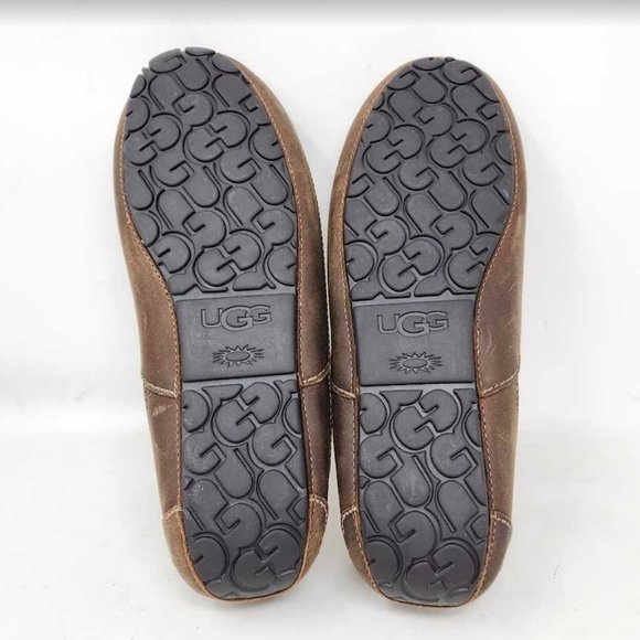 Men\'s 13 Ugg Ascot loafer slippers in brown main image 6